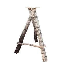 Kölle Vogelhausständer Für Vogelhaus „XL“ Mit Reetdach, Birke Natur, Zerlegt, 140 Cm