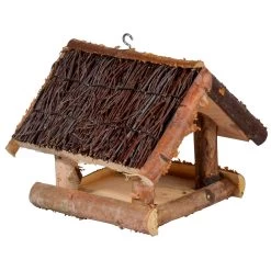 Birken-Vogelhaus Mit Reisig, 26 X 26 X 25 Cm