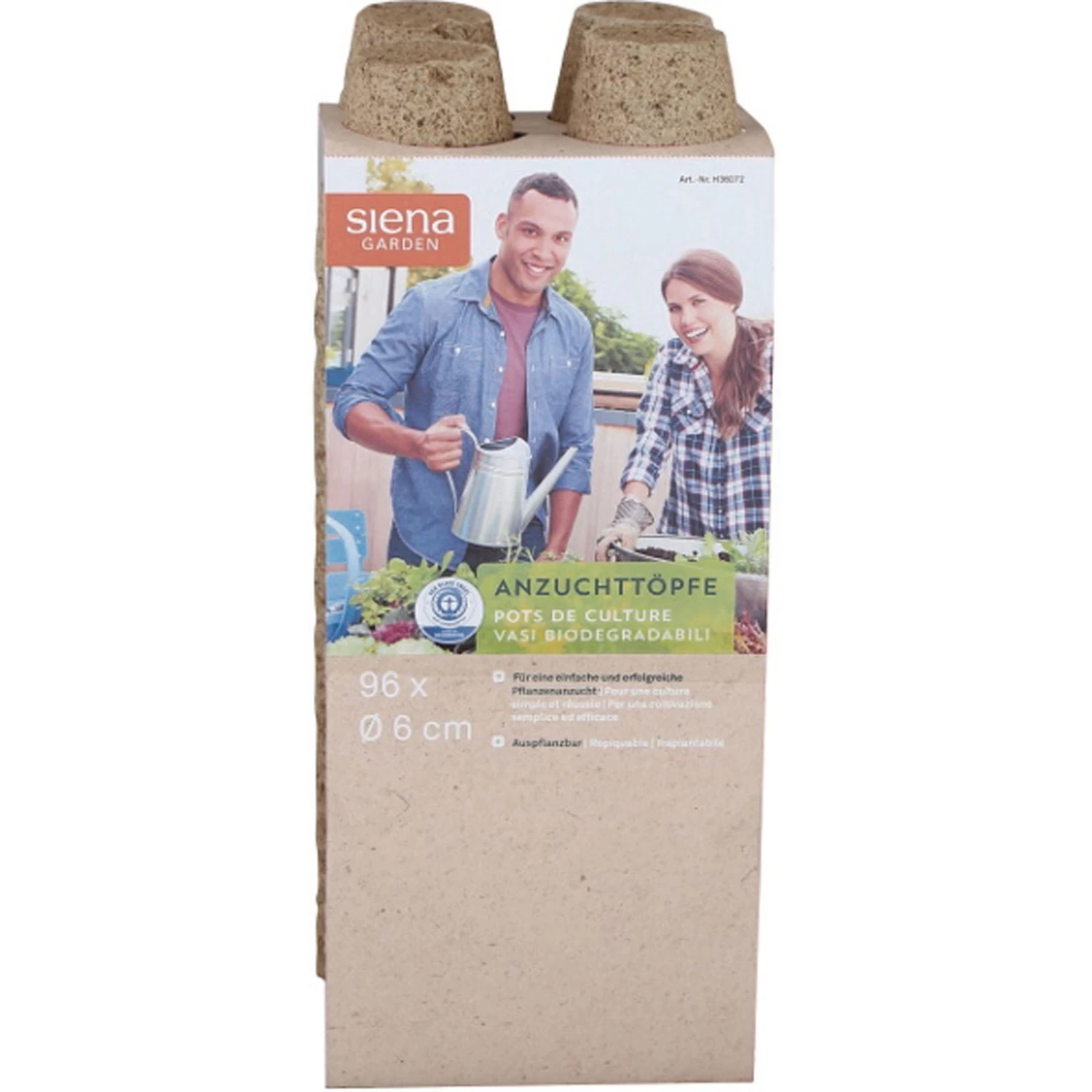 Bio-Anzuchttöpfe Rund, Braun