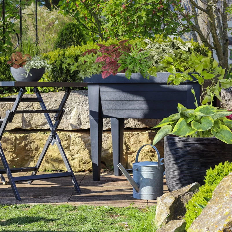 Hochbeet Mit Deckel, Anthrazit, Ca. 100 X 50 X 107 Cm – Bild 3