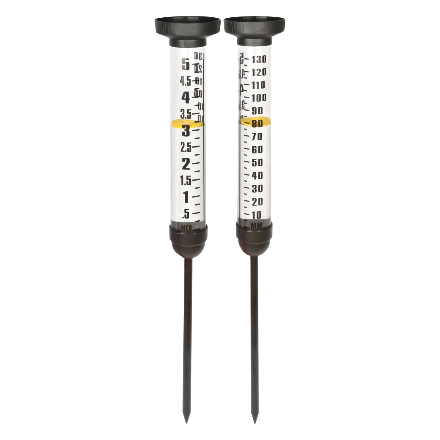 Regenmesser, Schwarz, Kunststoff, 12 X 12 X 105 Cm, 0,29 Kg