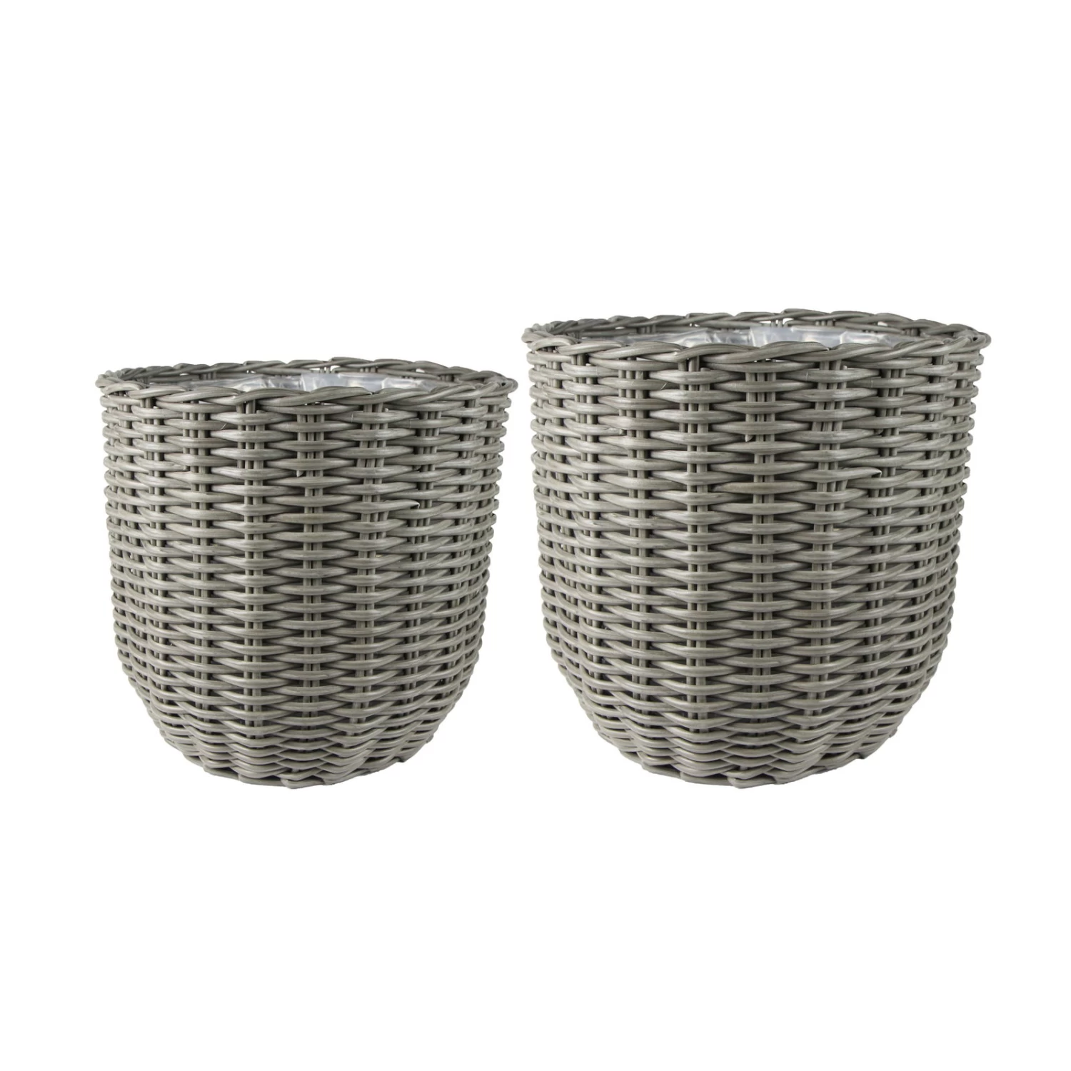 Pflanzkorb Jente, Grau, Ø 35 X H 30 Cm – Bild 2