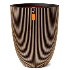 Pflanzvase 'Groove', Gold