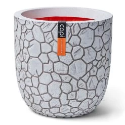 Pflanzgefäß 'Clay', Elfenbein, Ø 35 X H 34 Cm