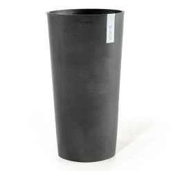 Pflanzgefäß 'Amsterdam Midi', Dunkelgrau, Ø 34 X H 66 Cm