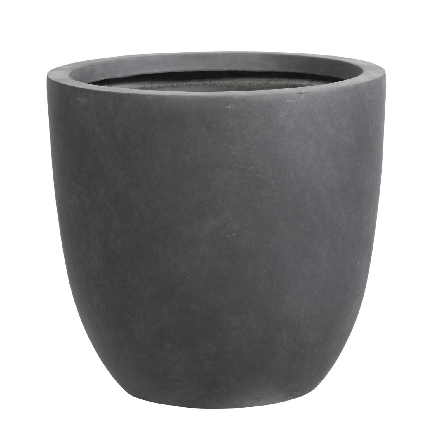 Kölle Pflanzgefäß Basic Eggli / Grafit, Frostsicher, Mit Ablaufloch