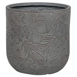 Pflanzgefäß 'Chester 08', Dunkelgrau