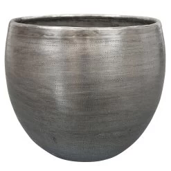 Pflanzgefäß 'Rowen', Silber, Ø 28 X H 23 Cm