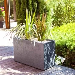 Pflanzkasten 'Volcania Hutch', Anthrazit, Kunststoff