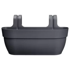 Elho Pflanzgefäß 'Vibia Campana Easy Hänger L', Anthrazit, 7,5 Liter