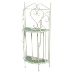 Wandregal 'Vigo', Grün Mit Blumenmosaik, Ca. H98 Cm