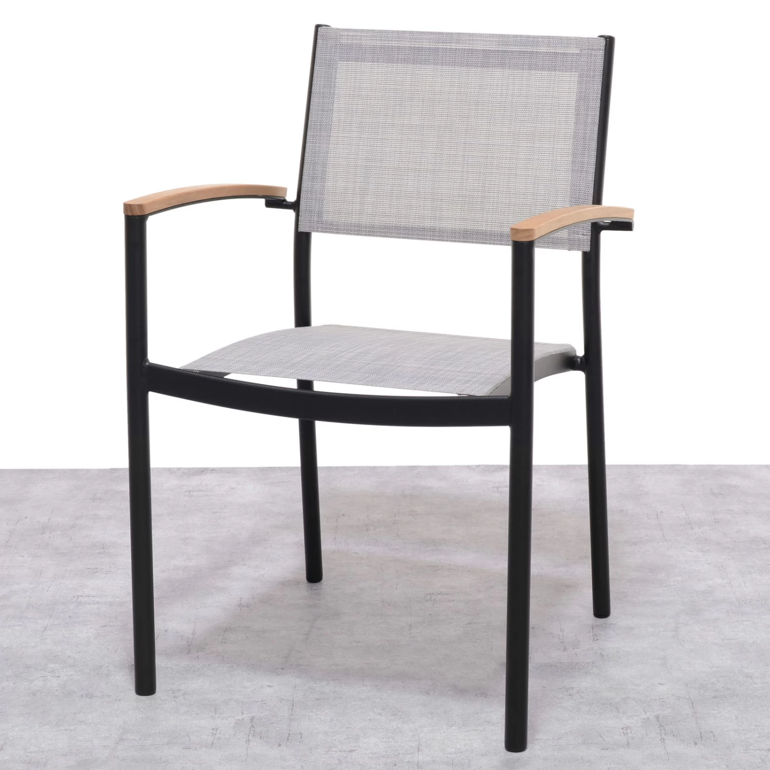 Stapelsessel 'Vera', Mattschwarz/birkengrau, Ca. 83 X 55 X 55 Cm – Bild 5