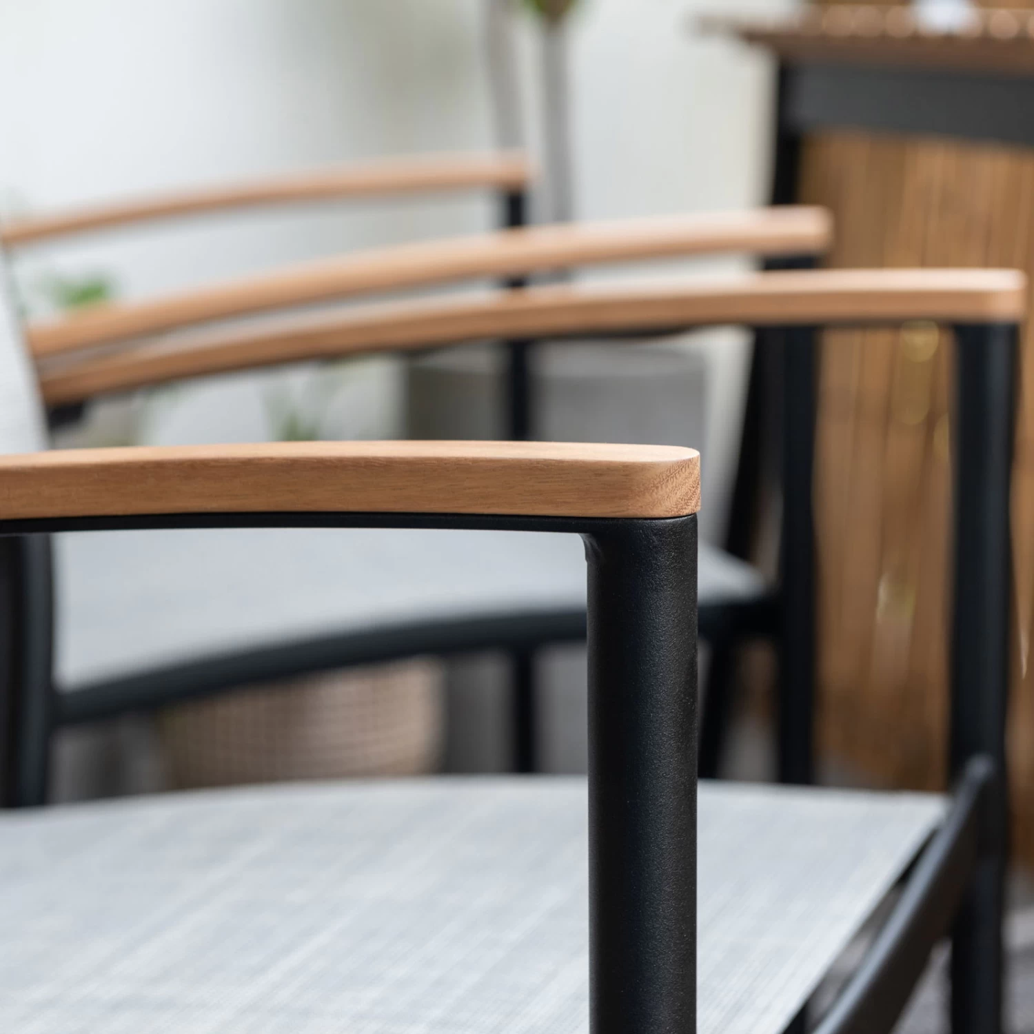 Stapelsessel 'Vera', Mattschwarz/birkengrau, Ca. 83 X 55 X 55 Cm – Bild 4