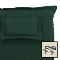 Bankauflage 'Mary Valentine Olivia 61', Grün, Ca. 110 X 45 X 6,5 Cm