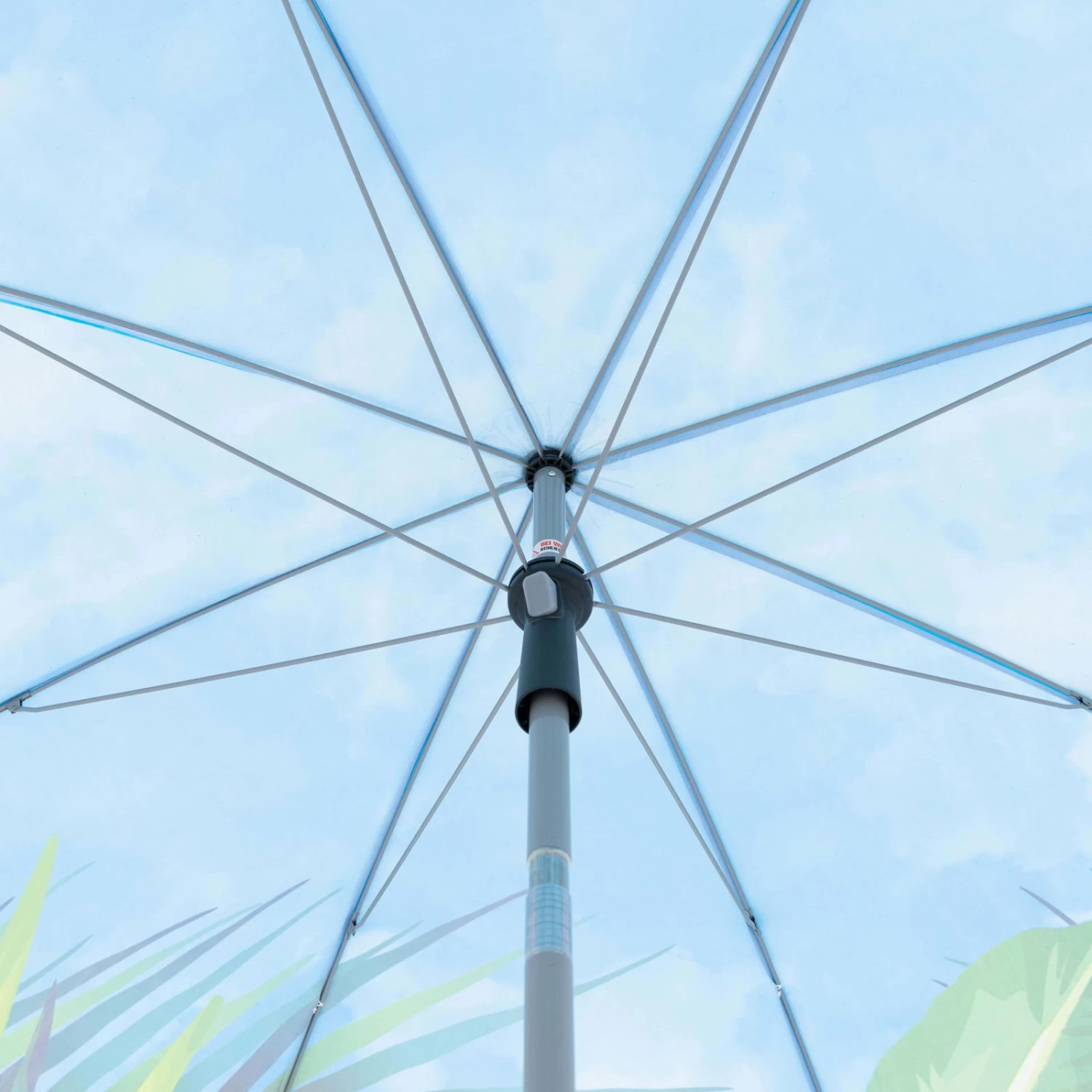 Doppler Sonnenschirm Basic 'Flamingo', Ø Ca. 200 Cm – Bild 6