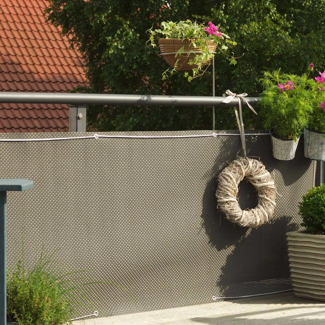 Balkonbespannung, Titangrau – Bild 2