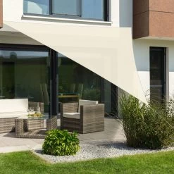 Sonnensegel 'Teneriffa', 500 X 500 X 500 Cm, Natur