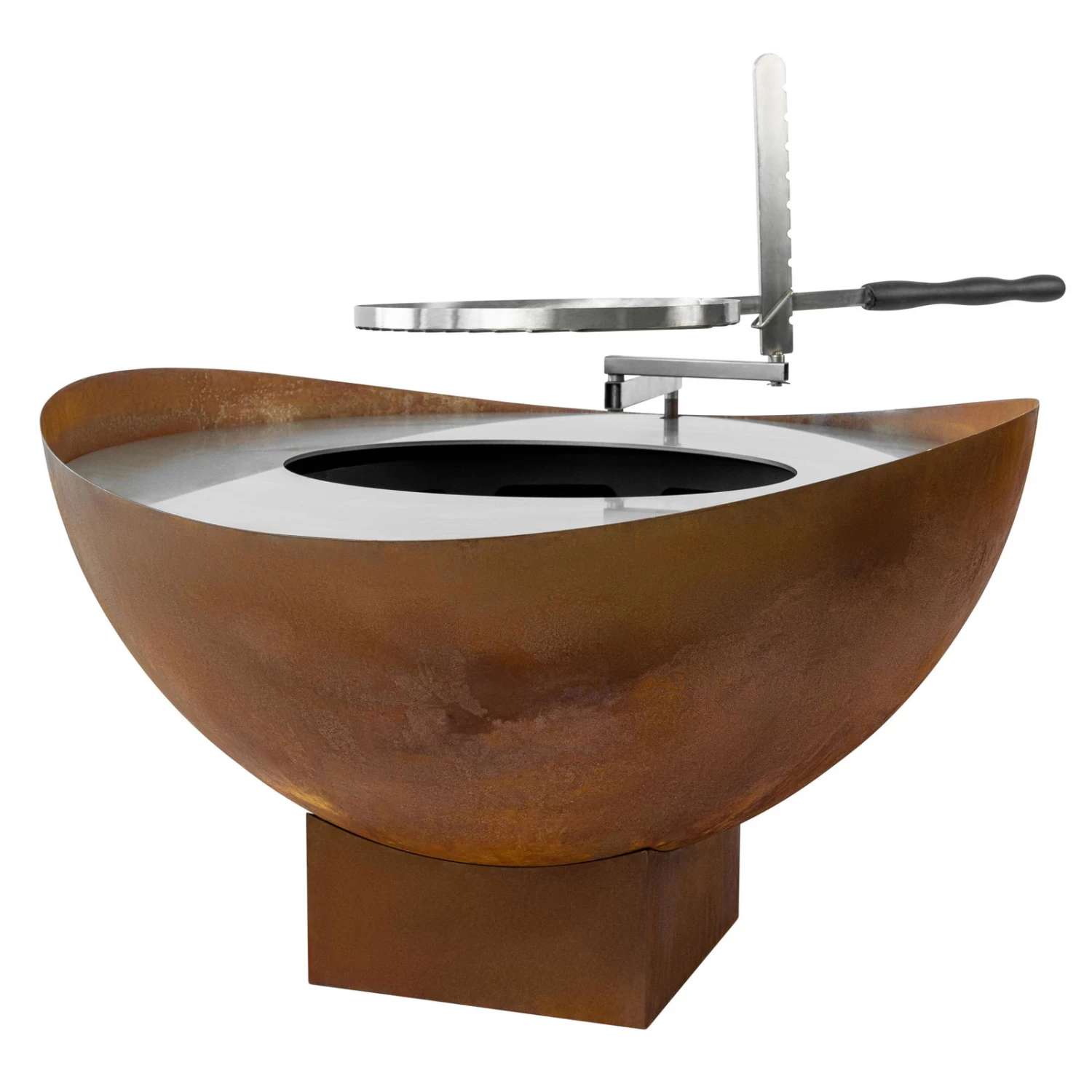 Feuerstelle 'Wave', Rost, Edelstahl, Ca. 100 X 55 X 100 Cm – Bild 7