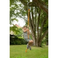 Kletterseil Mit 4 Knoten, Orange, L190 X Ø20 Cm