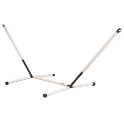 LA SIESTA Doppel-Hängemattengestell Nautico Grau, Stahl Pulverbeschichtet