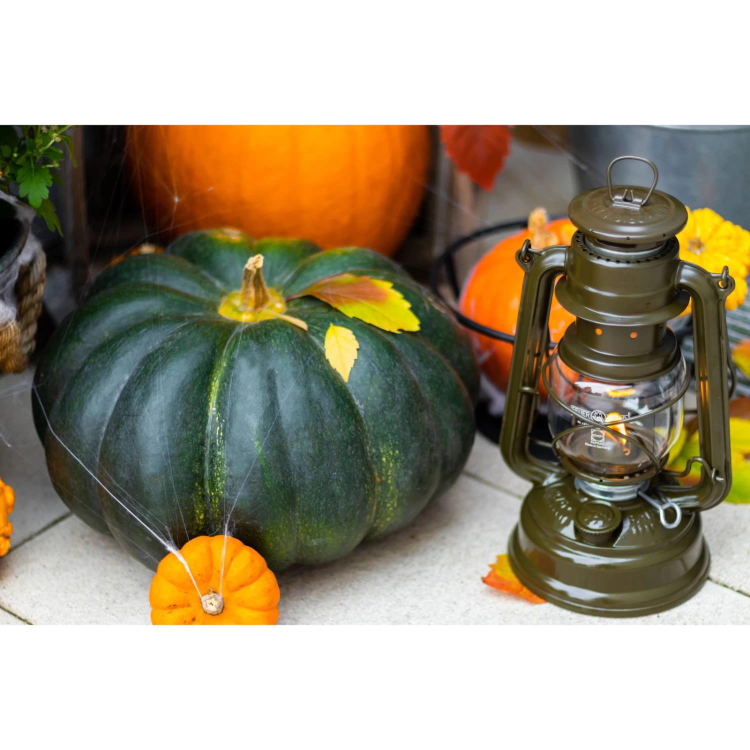 Feuerhand Sturmlaterne 'Baby Special 267', Olive, 26,5 X 13,5 X 15 Cm – Bild 3