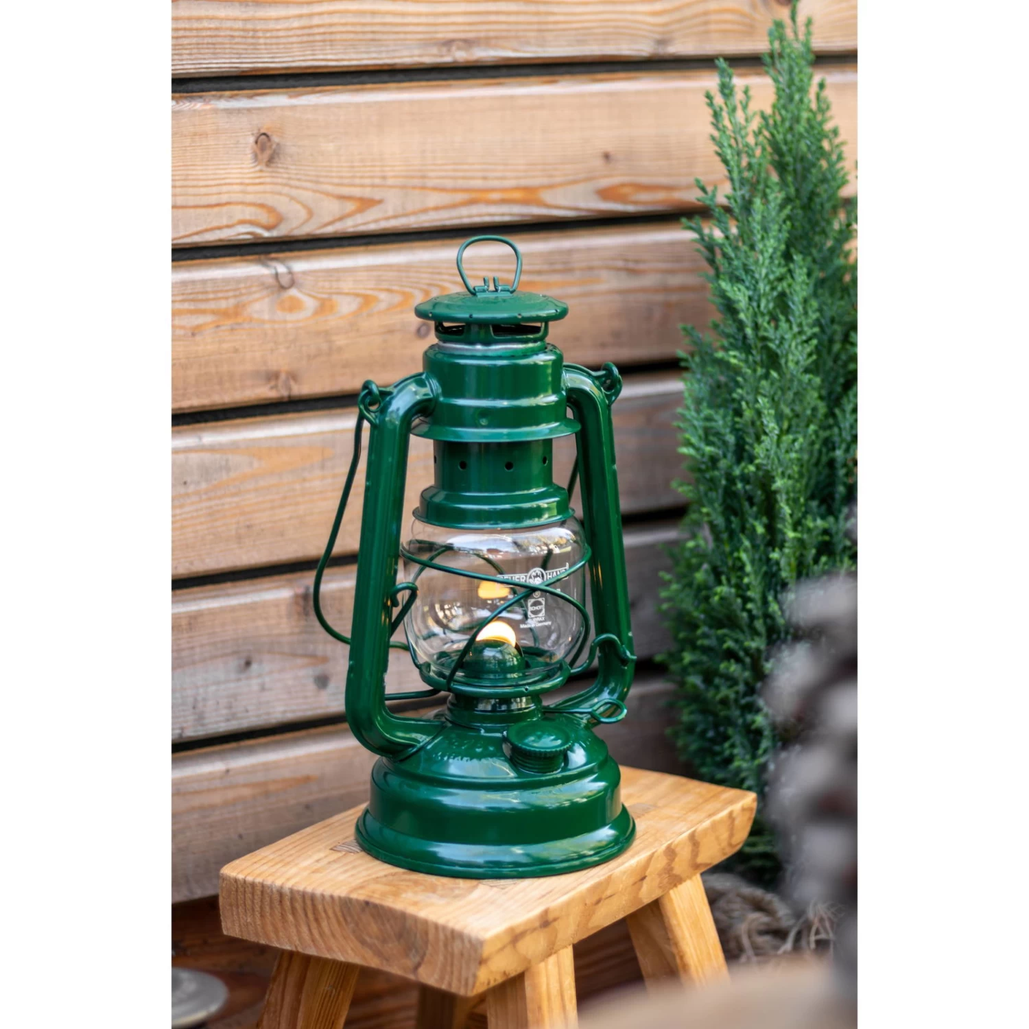 Feuerhand Sturmlaterne 'Baby Special 276', Moosgrün, 26,5 X 13,5 X 15 Cm – Bild 3
