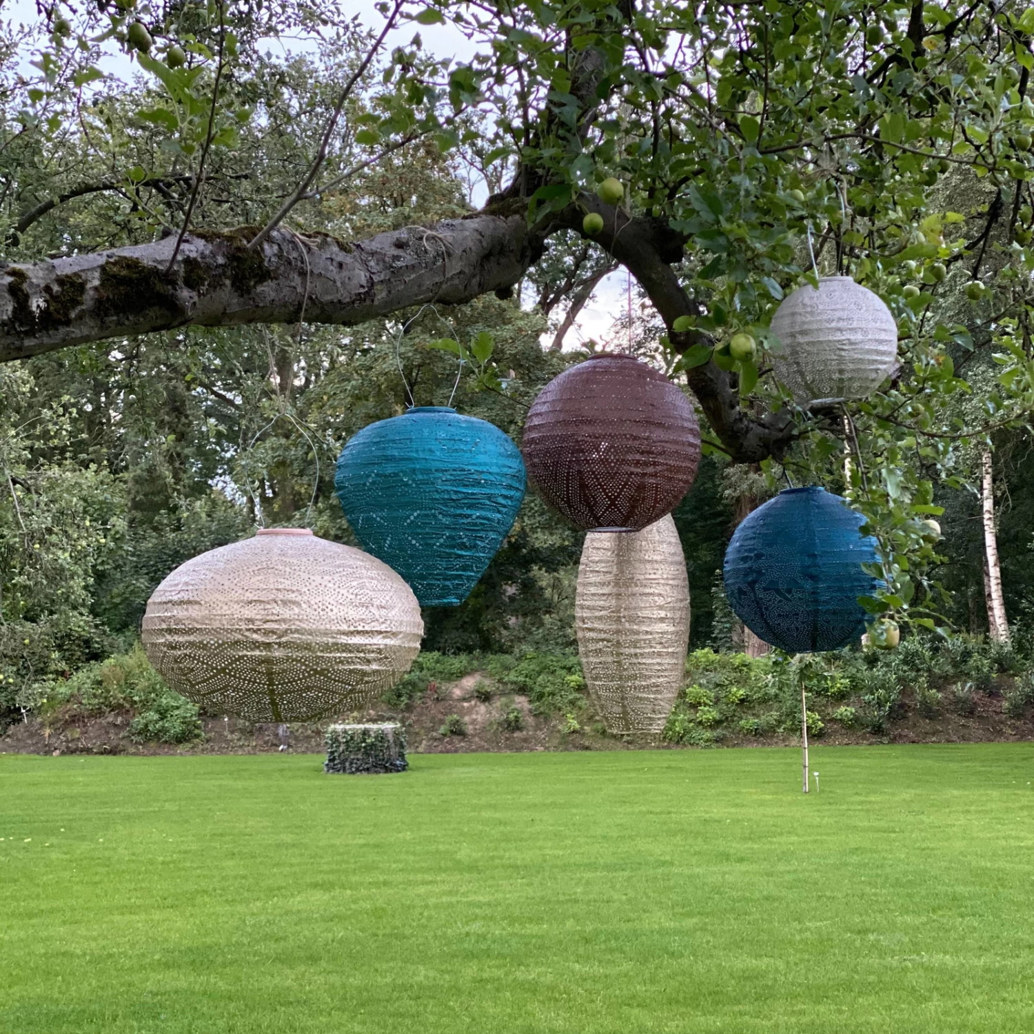 Solarlaterne 'Oval 40', Gold, Ø 40 X 27 Cm – Bild 6