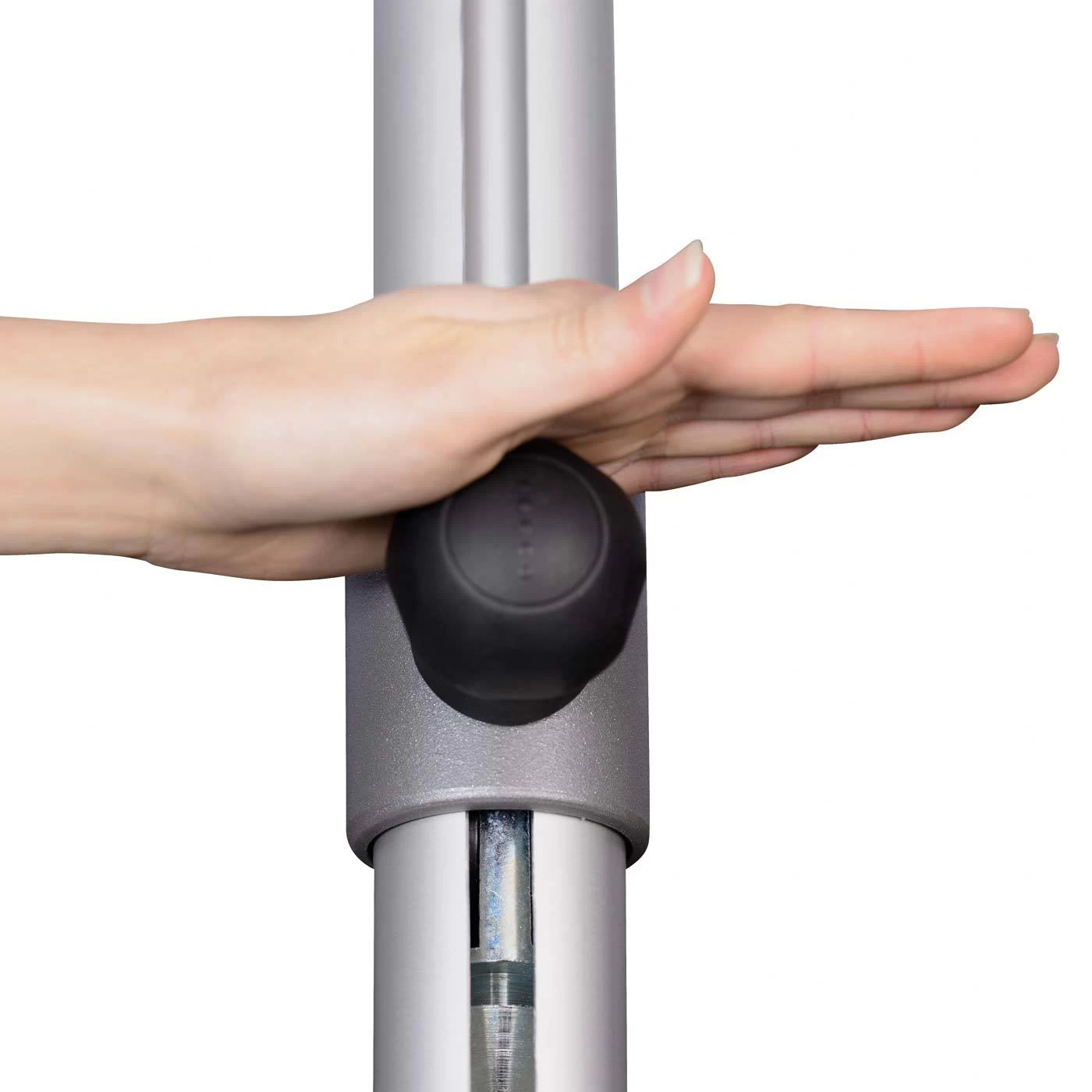 Doppler Sonnenschirm 'Alu-Expert Teleskop', Teleskop-Automatik, 350 X 350 Cm – Bild 2